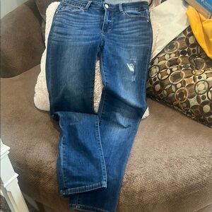 Judy Blue Straight Leg Jeans with Slightly Distressed Details